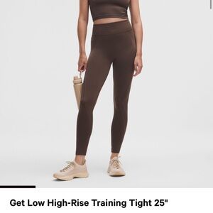 lululemon get low high rise training tight